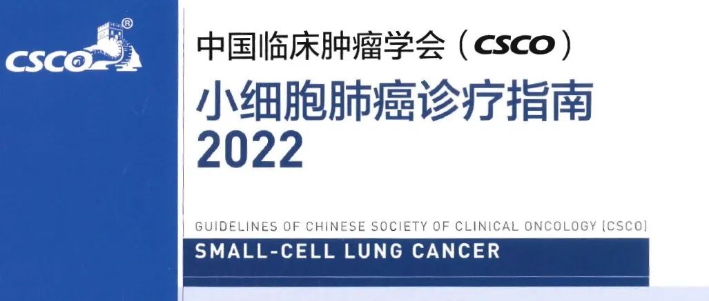 CSCO丨小细胞肺癌诊疗指南（2022）